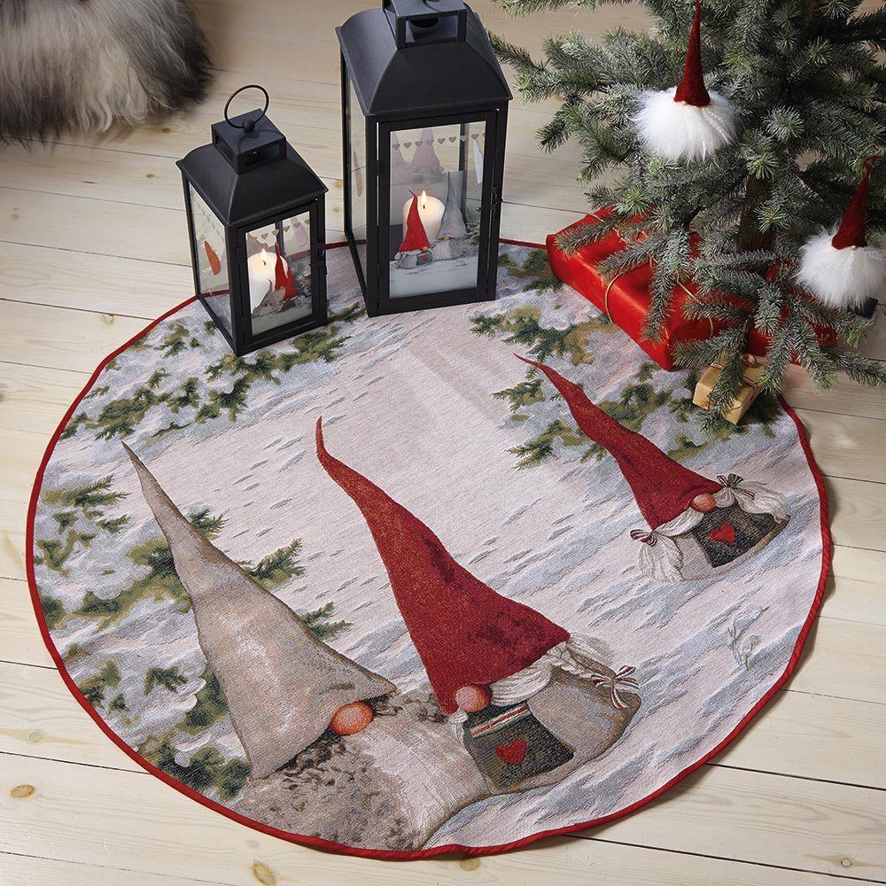 Christmas Santa Claus Round Carpet