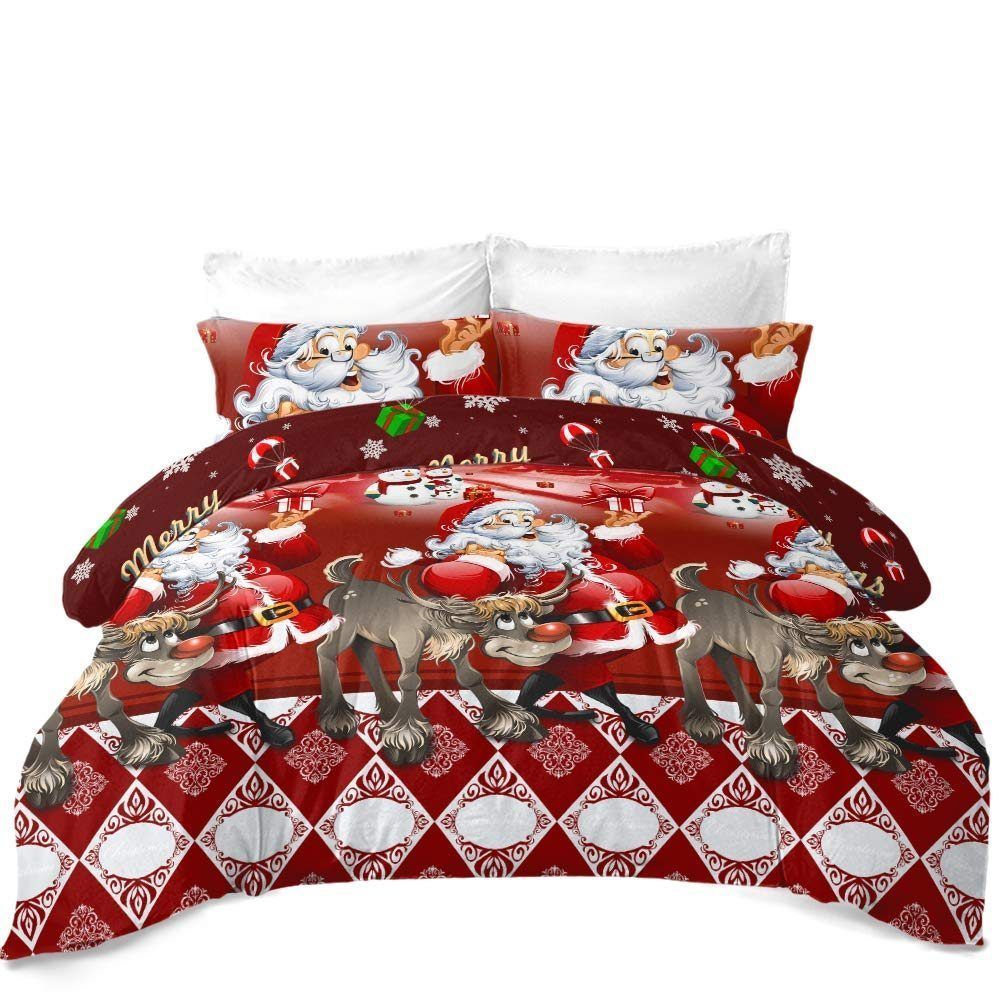 Christmas Santa Claus Bedding Set