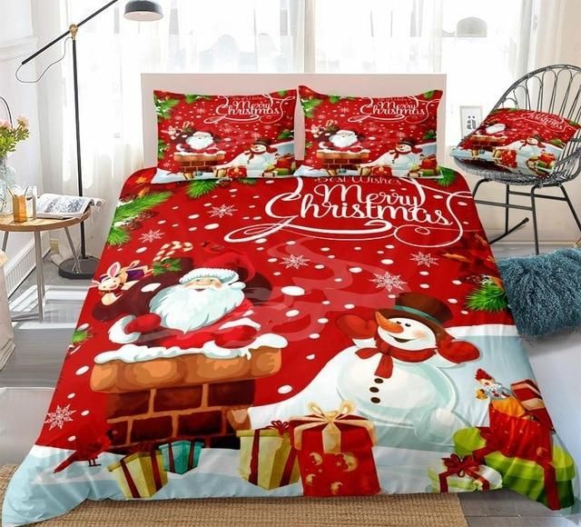 Christmas Santa Claus Bedding Set