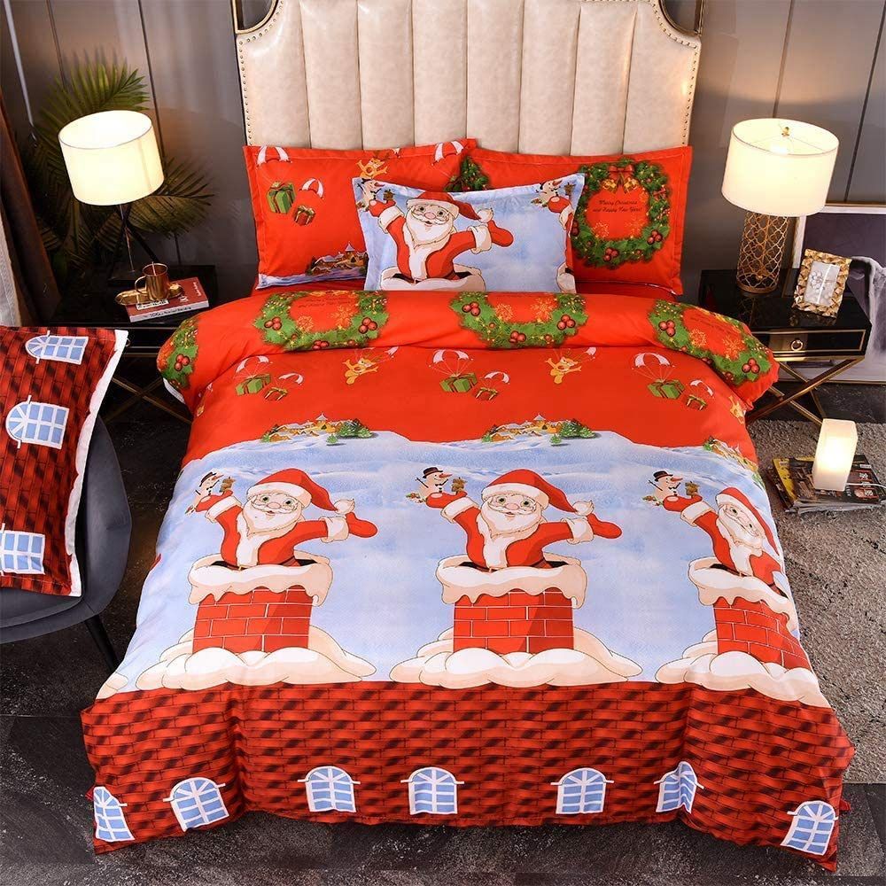 Christmas Santa Claus Bedding Set