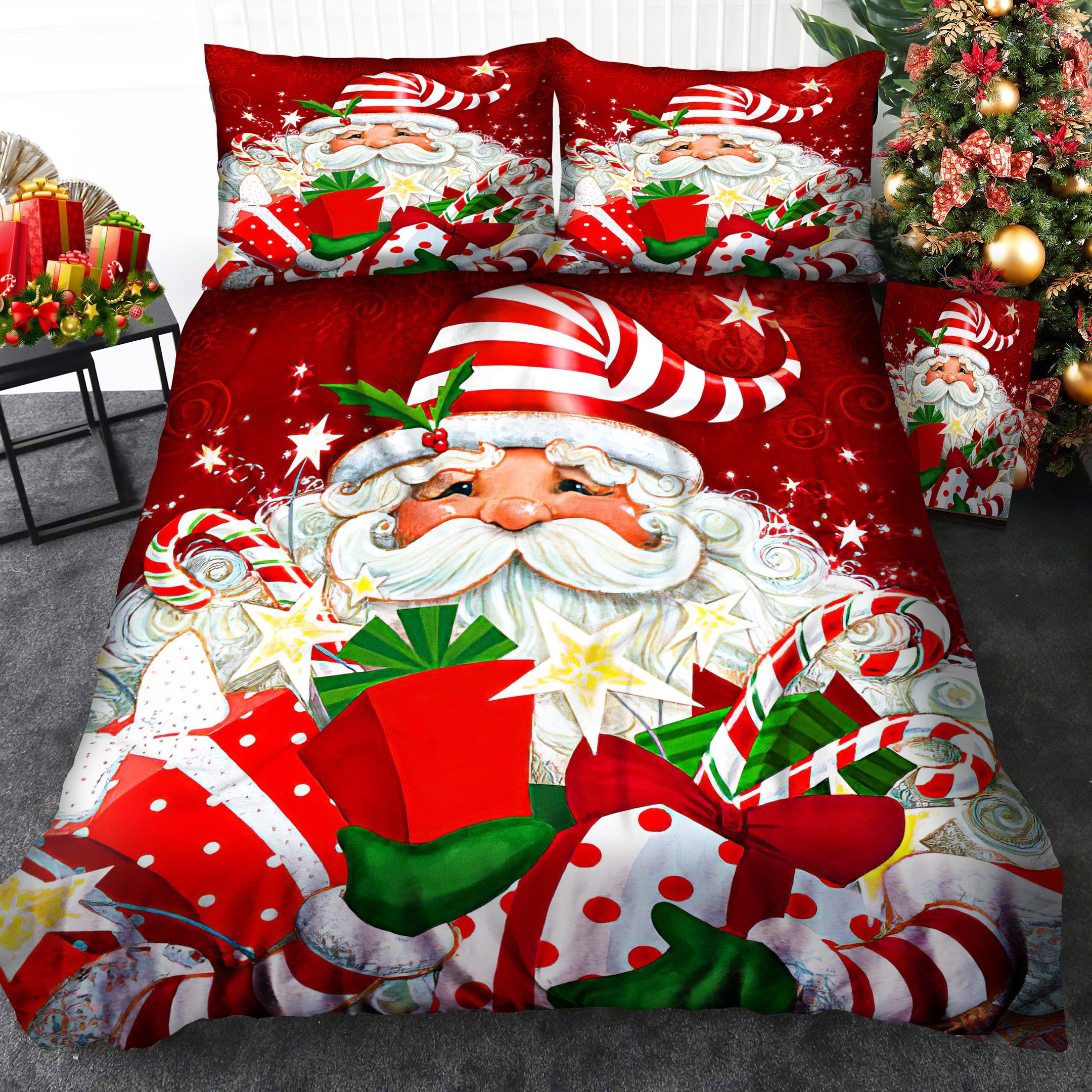 Christmas Santa Claus Bedding Set