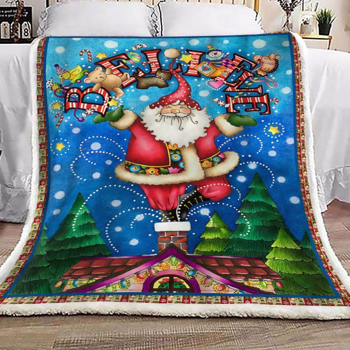 Christmas Santa Claus Fleece Blanket