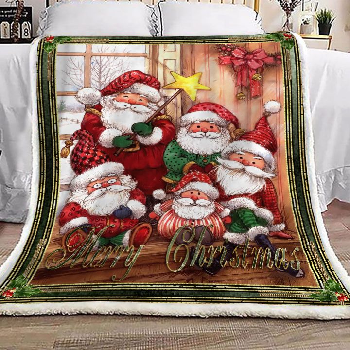 Christmas Santa Claus Fleece Blanket