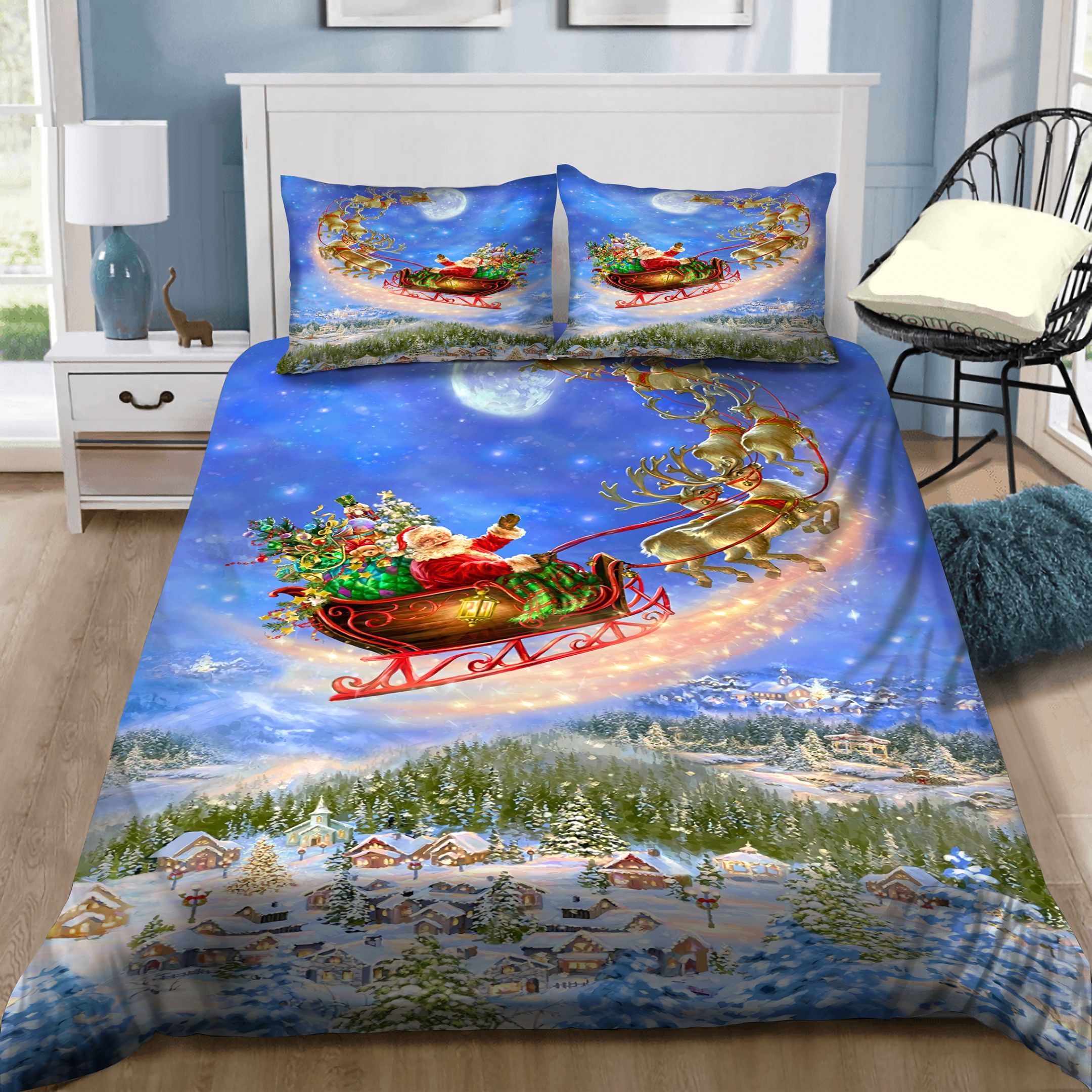 Christmas Santa Claus Bedding Set