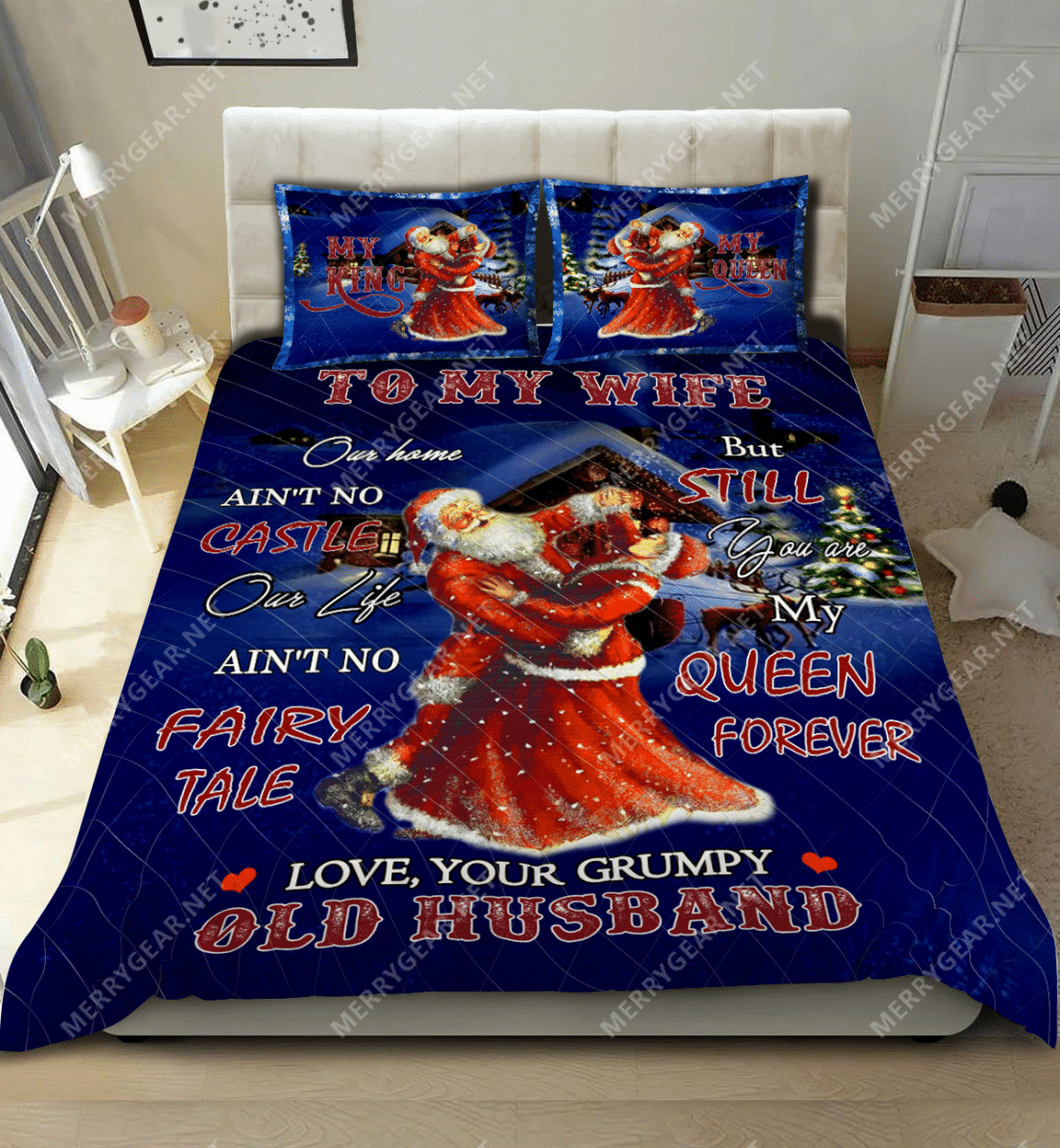 Christmas Santa Bedding Set