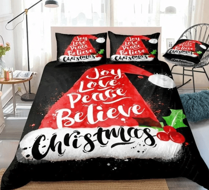 Christmas Santa Hat Bedding Set