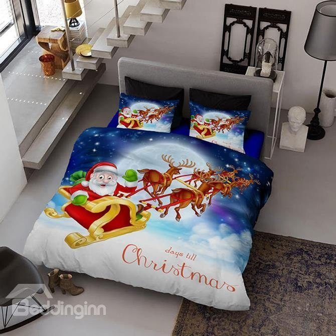 Christmas Santa Sleigh Bedding Set