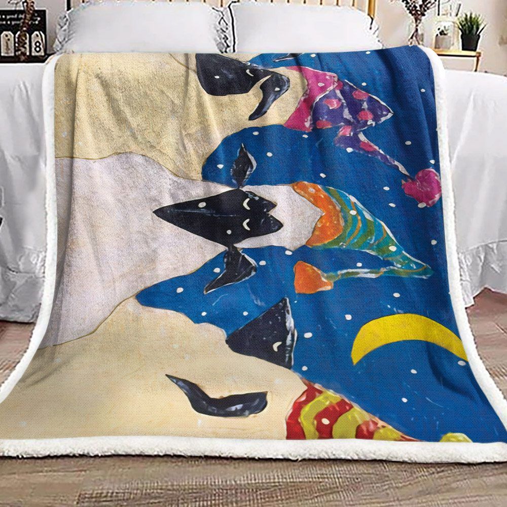 Christmas Sheep Sherpa Fleece Blanket