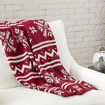 Christmas Snowflake Sherpa Fleece Blanket