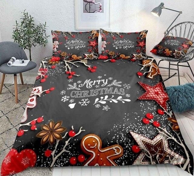 Christmas Snowflakes Stars Bedding Set