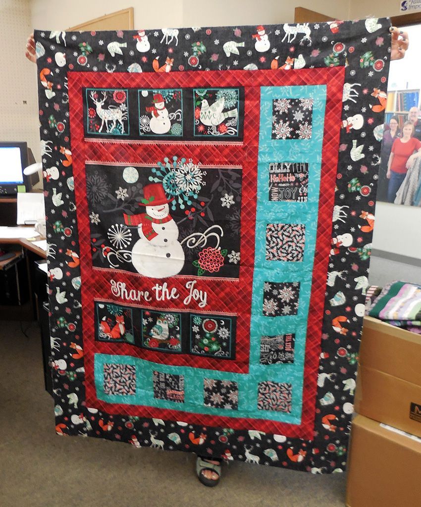 Christmas Snowman CLA2110137Q Quilt Blanket