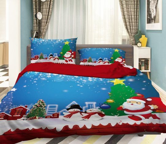 Christmas Snowman Bedding Set