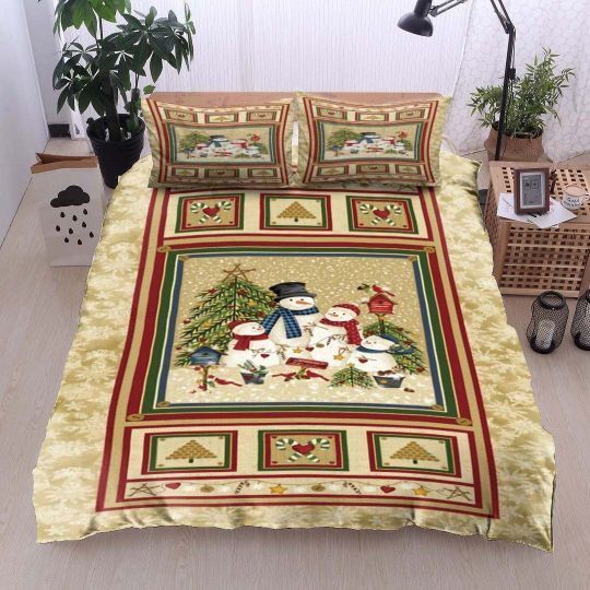 Christmas Snowman Bedding Set