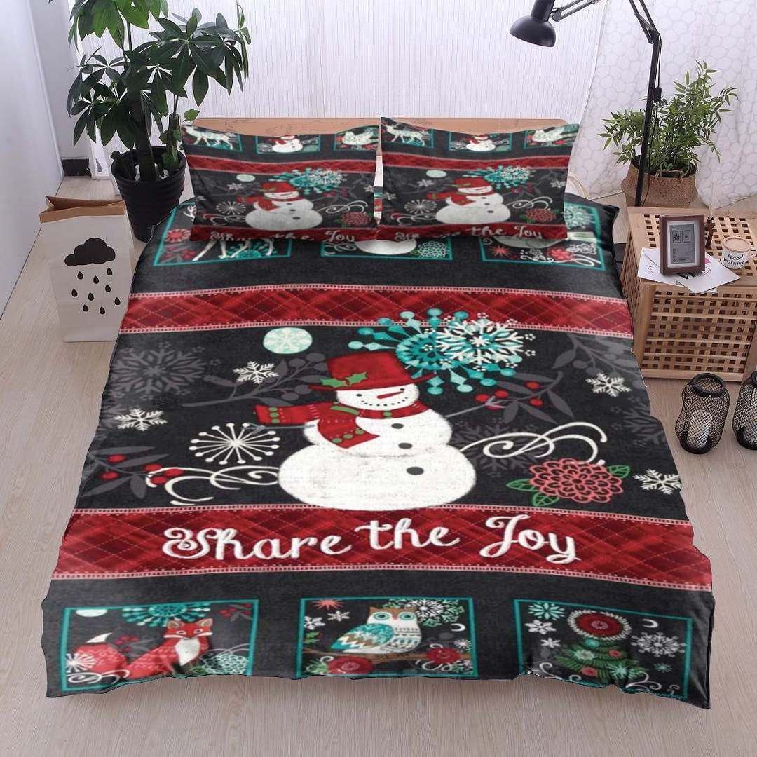 Christmas Snowman Bedding Set