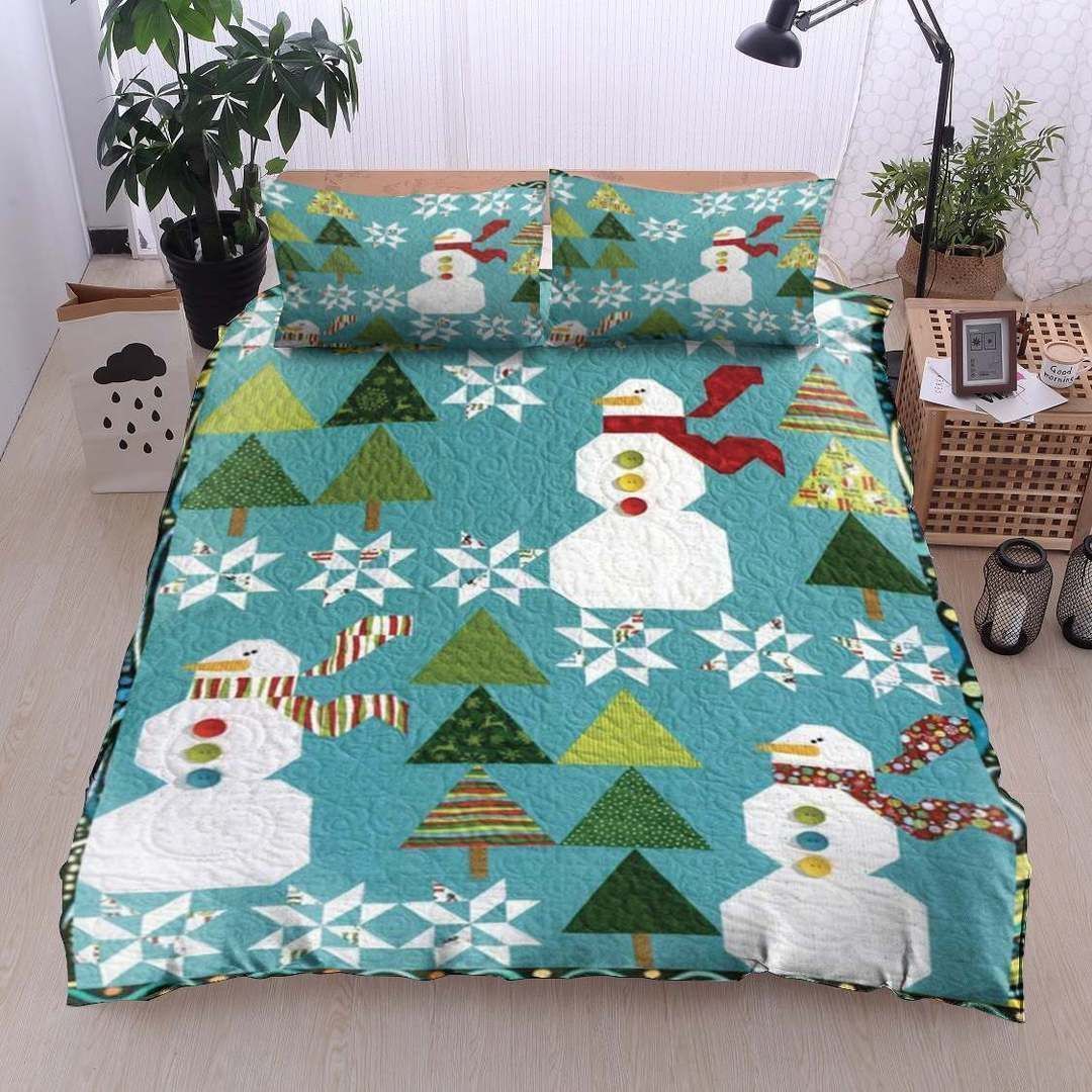 Christmas Snowman Bedding Set