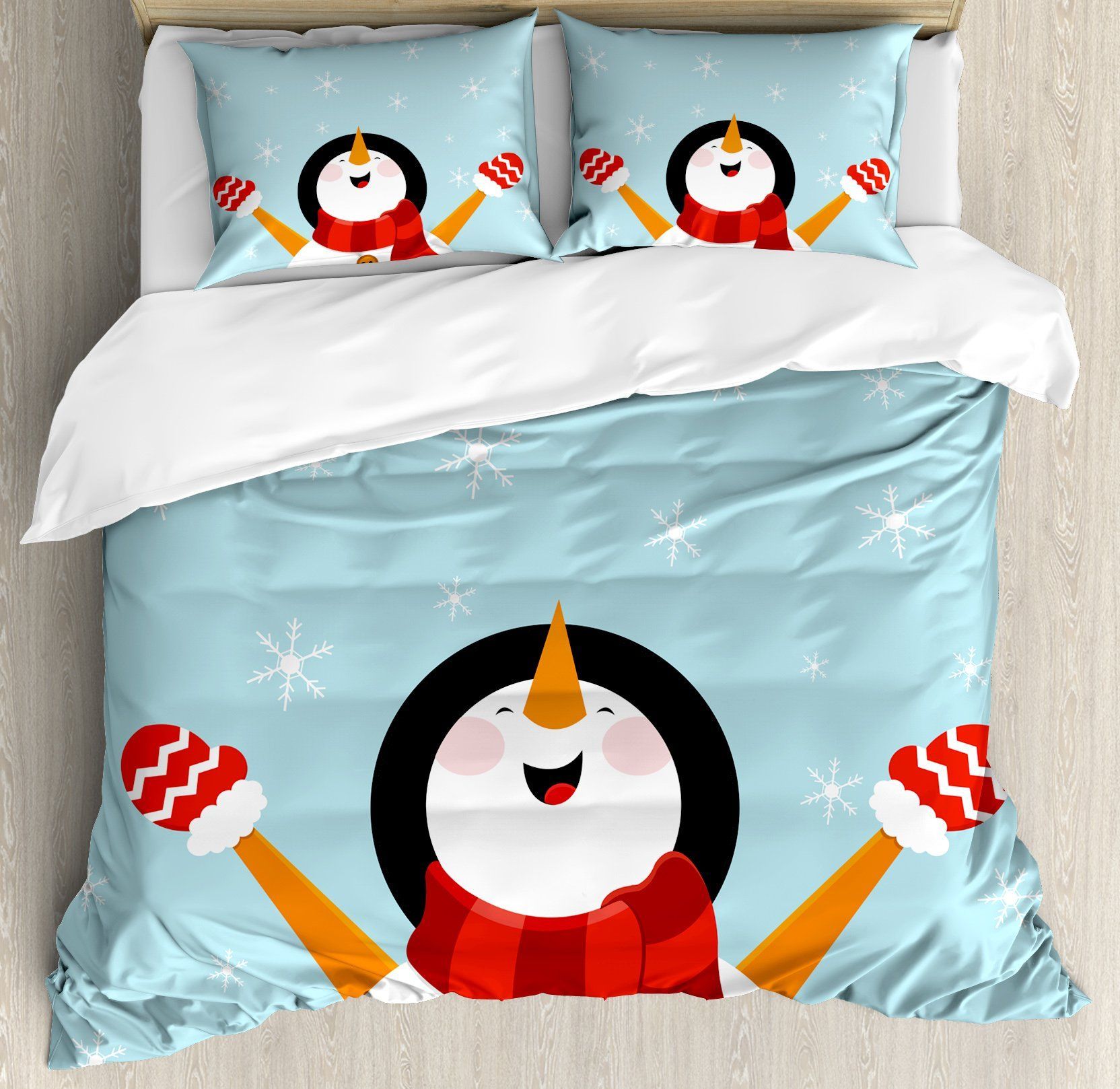 Christmas Snowman Bedding Set