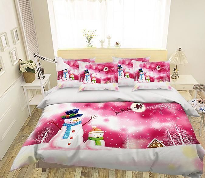 Christmas Snowman Bedding Set