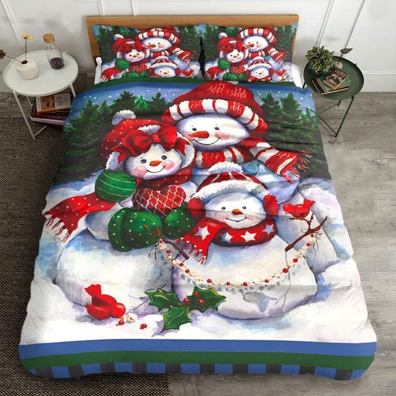 Christmas Snowman Bedding Set