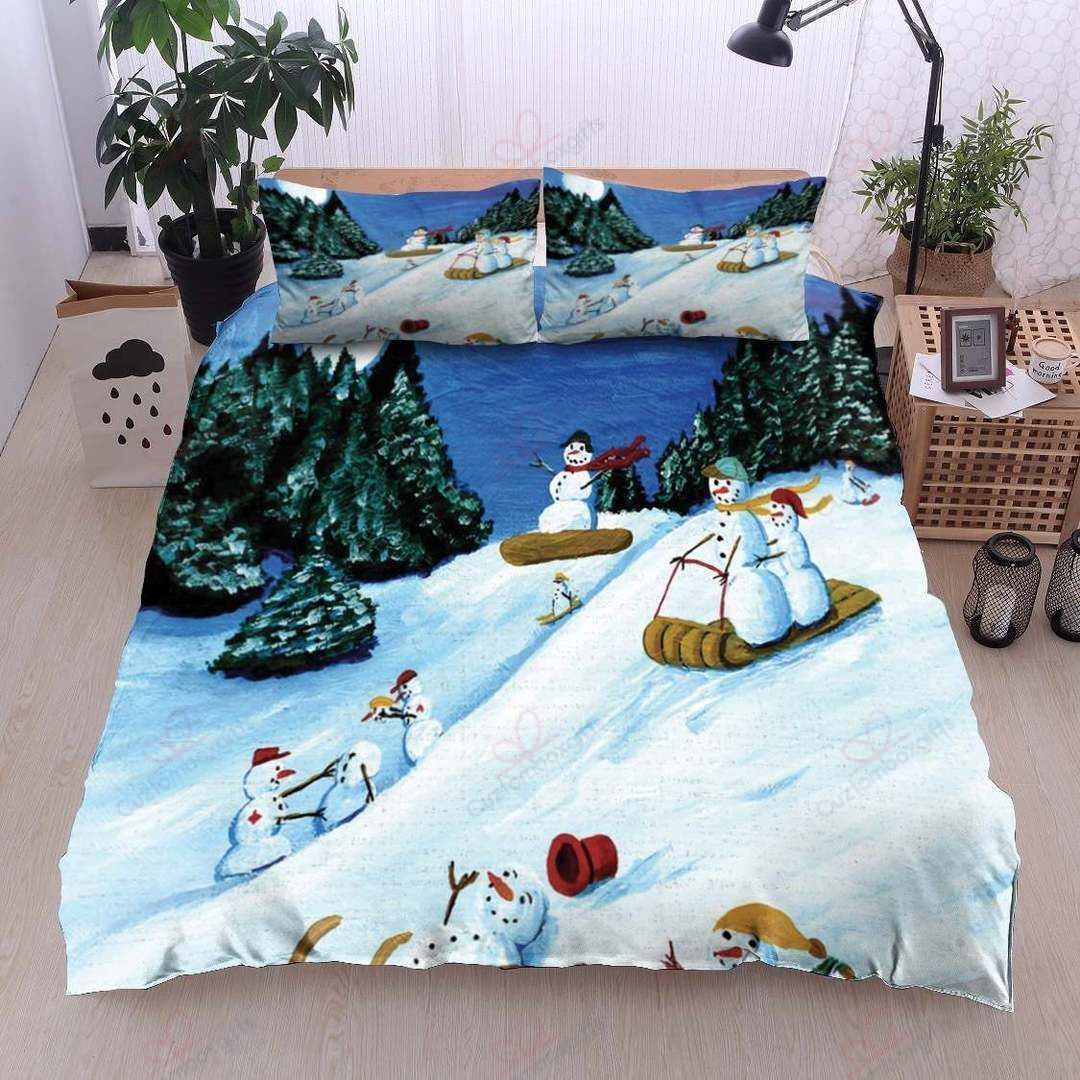 Christmas Snowman Bedding Set