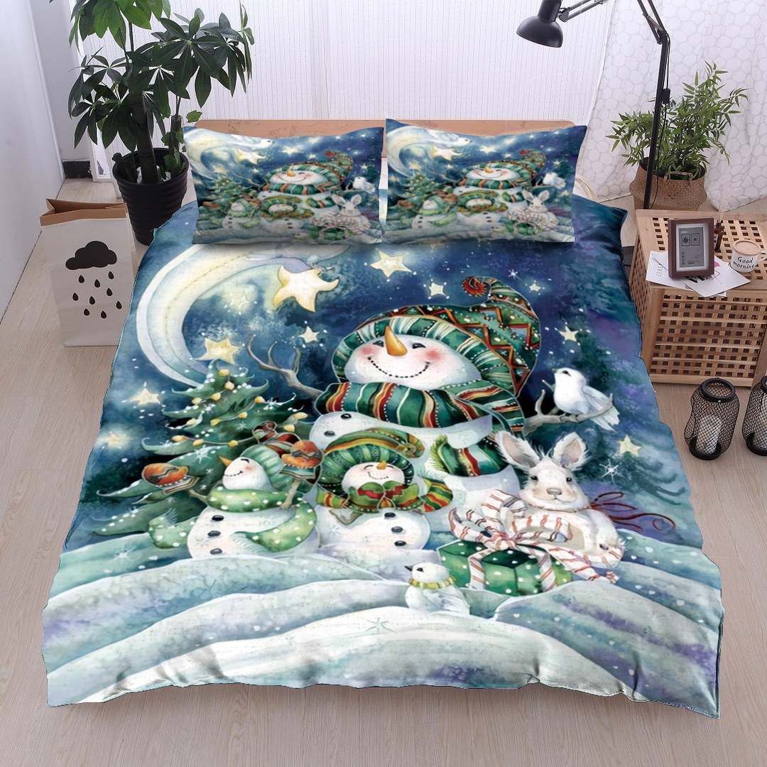 Christmas Snowman Bedding Set