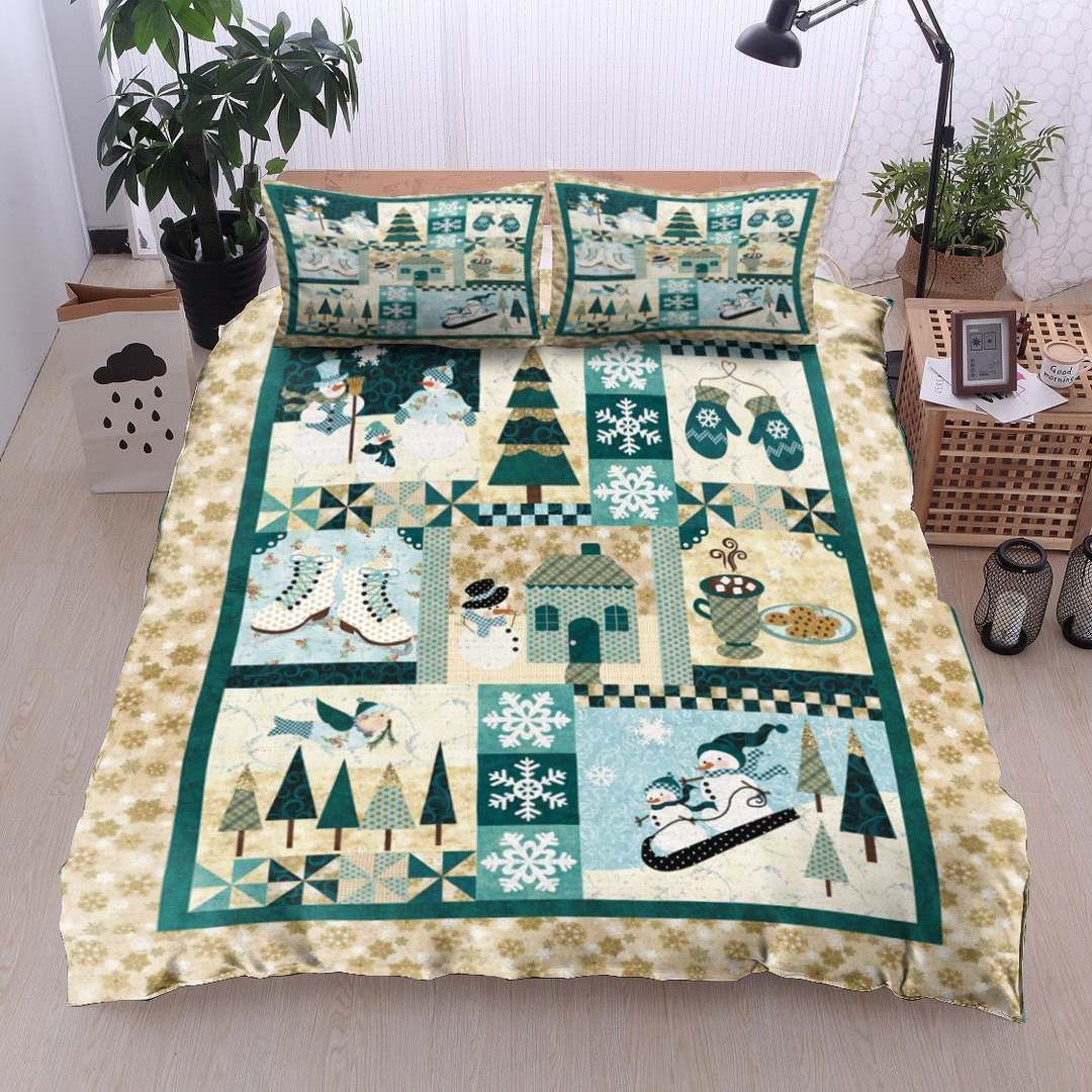 Christmas Snowman Bedding Set