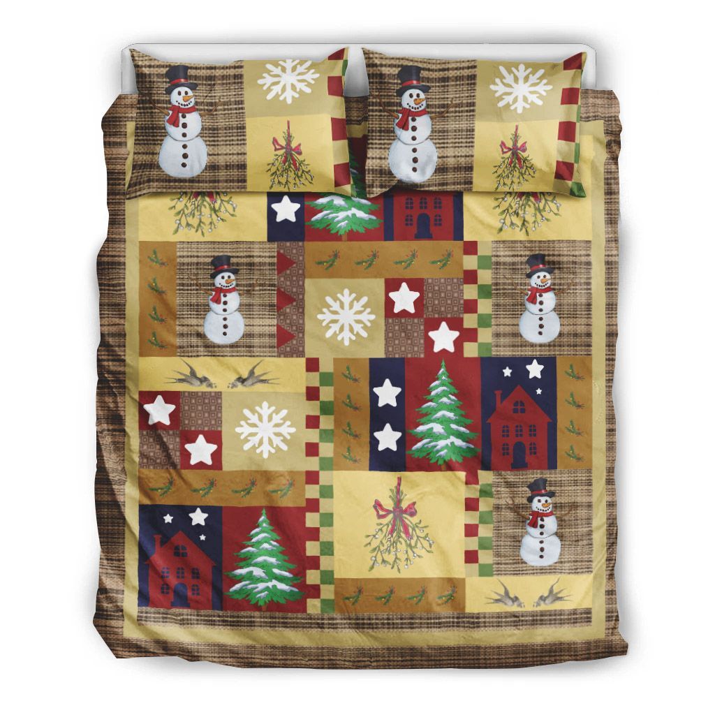 Christmas Snowman Bedding Set