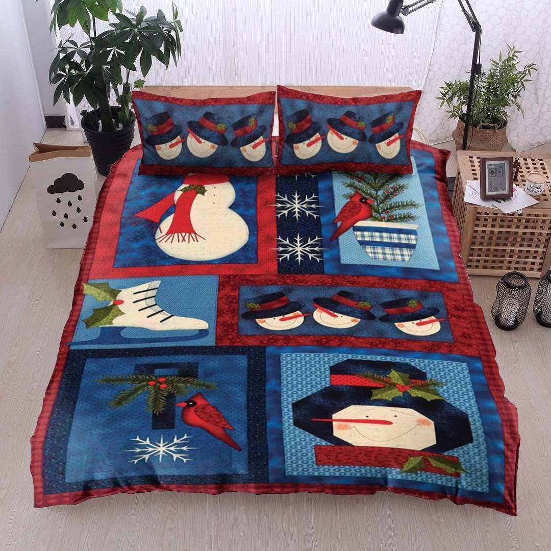 Christmas Snowman Bedding Set