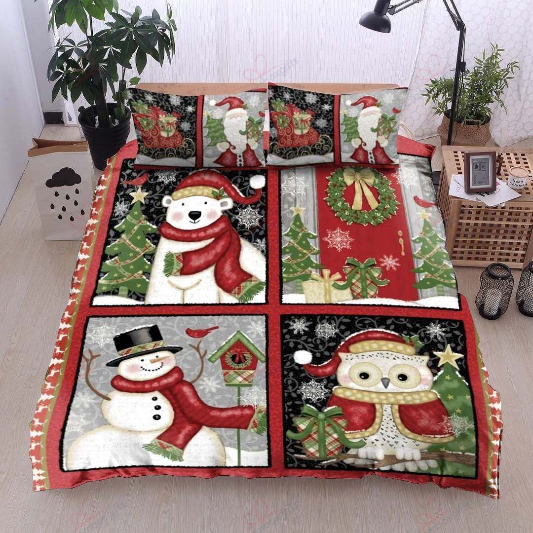 Christmas Snowman Bedding Set