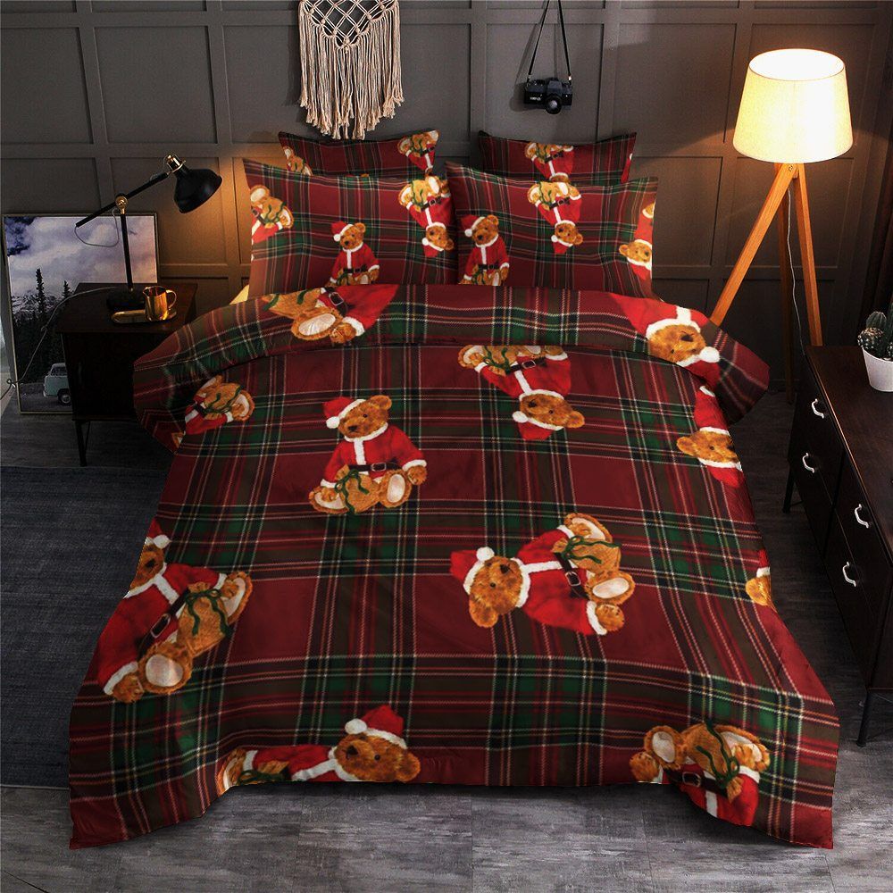 Christmas Teddy Bear Bedding Set