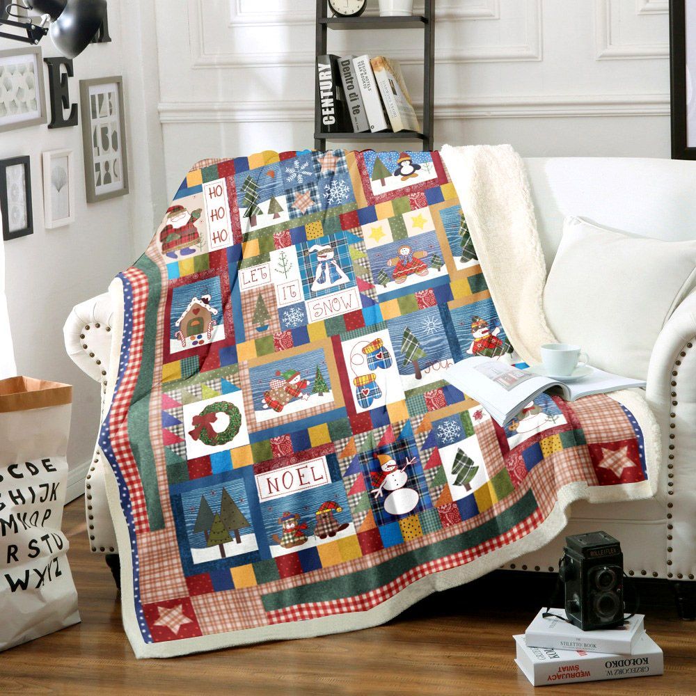 Christmas Sherpa Fleece Blanket