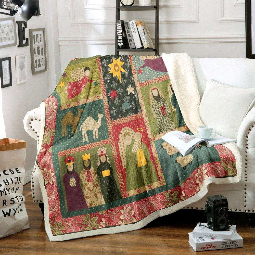 Christmas Sherpa Fleece Blanket