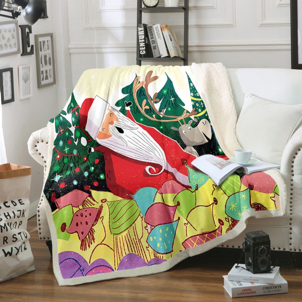 Christmas Sherpa Fleece Blanket