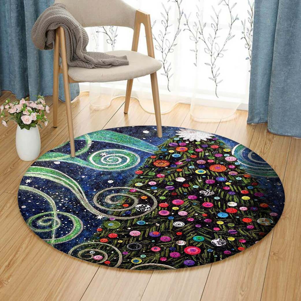 Christmas Round Carpet