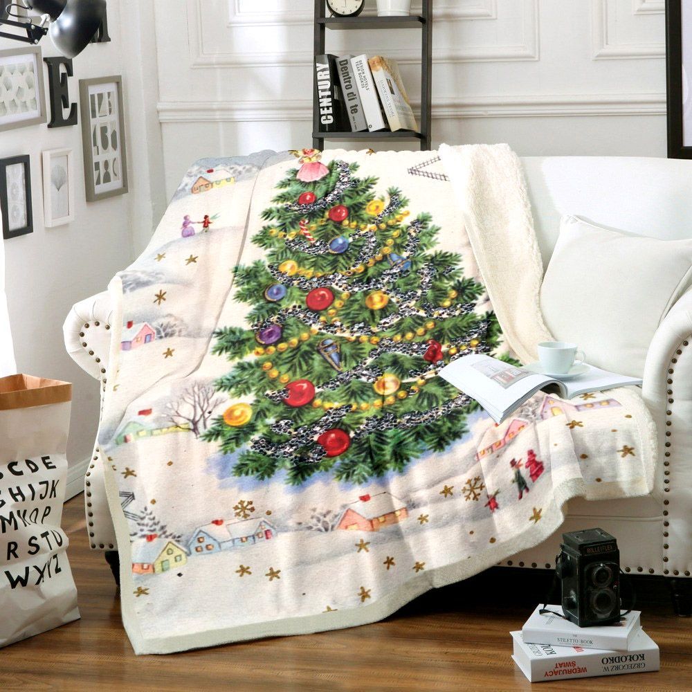 Christmas Sherpa Fleece Blanket