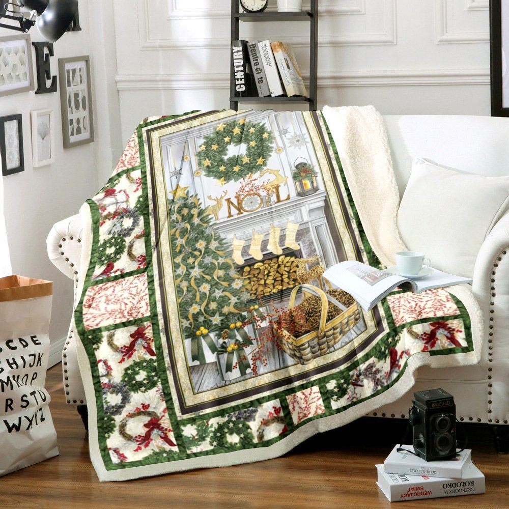 Christmas Sherpa Fleece Blanket