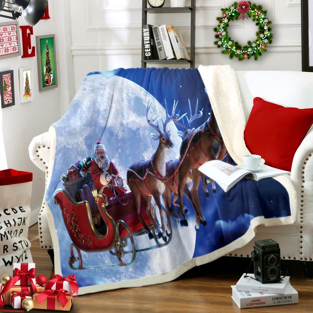 Christmas Sherpa Fleece Blanket