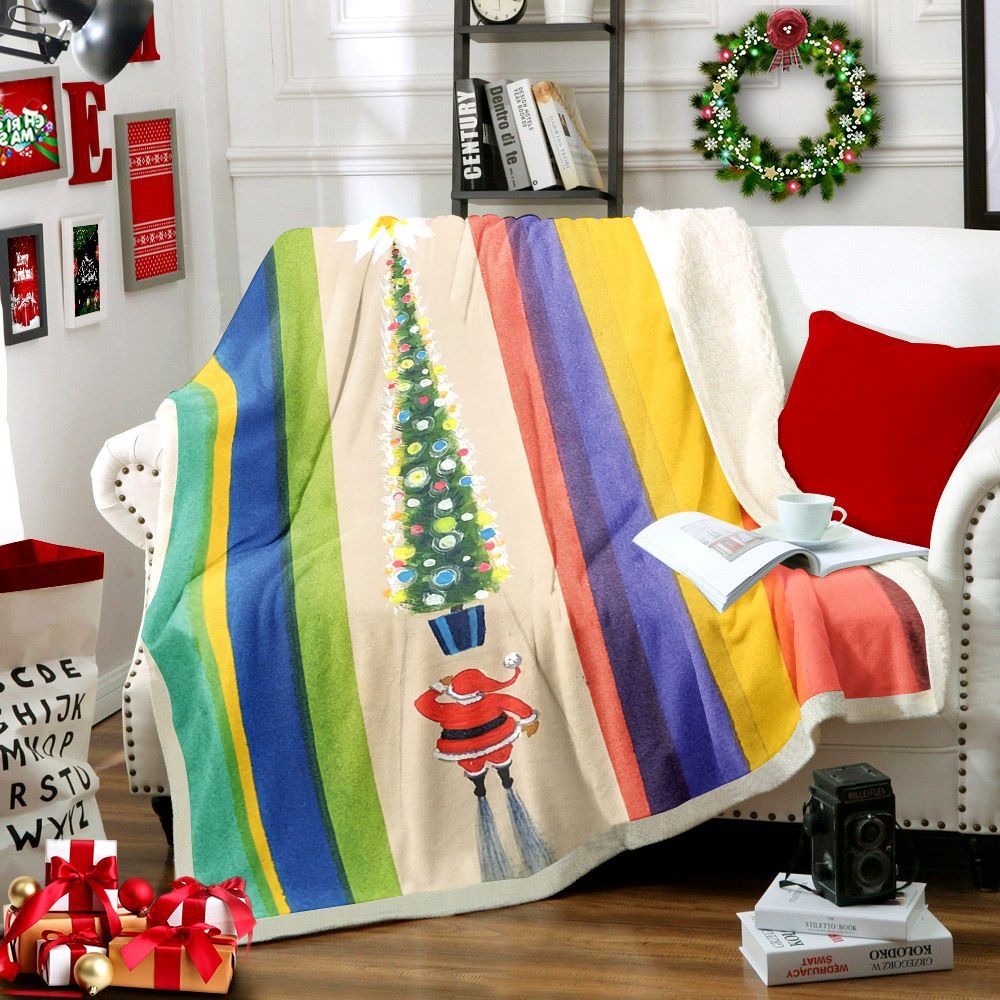 Christmas Sherpa Fleece Blanket