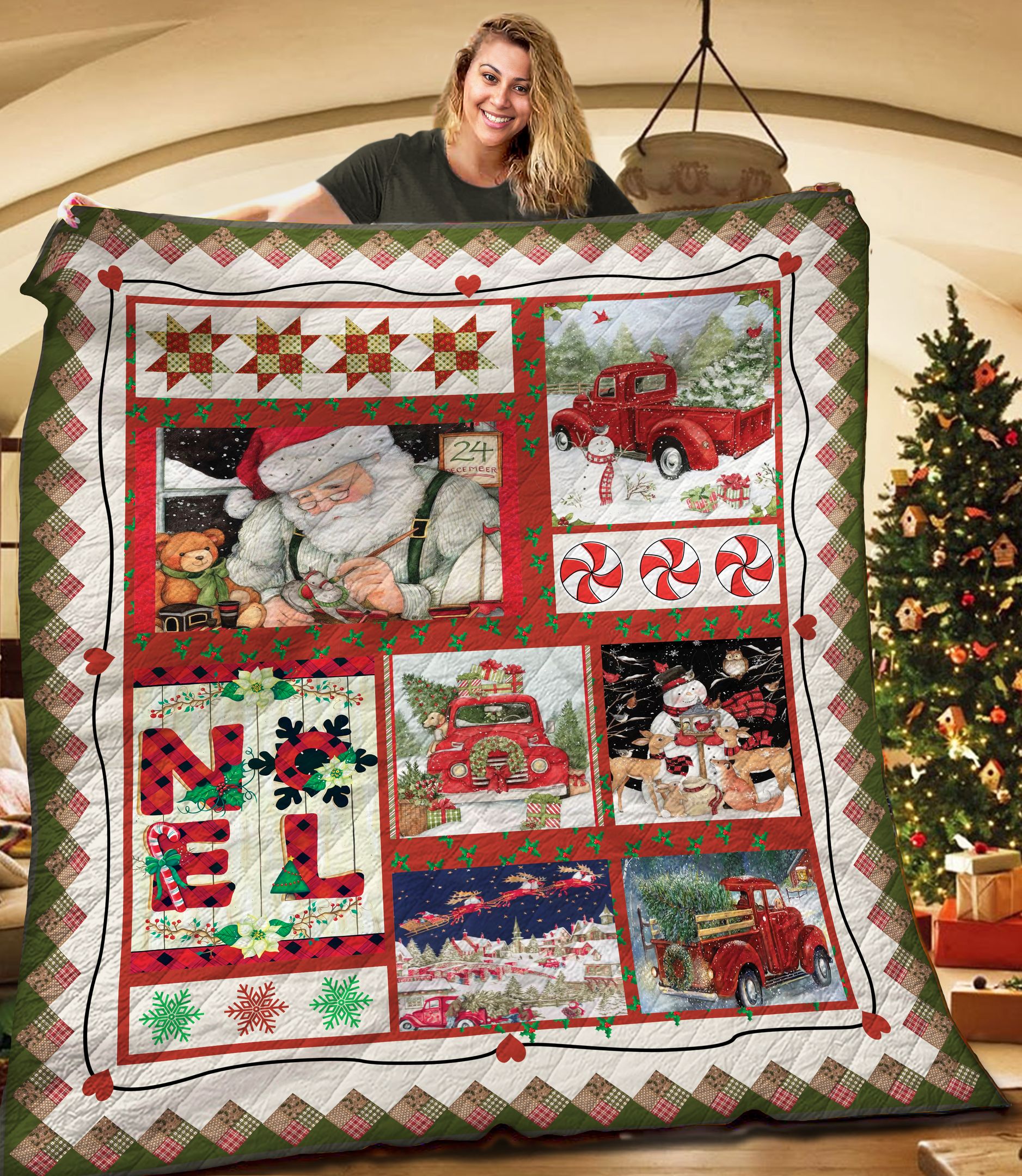 Christmas TNT121101NH Quilt Blanket