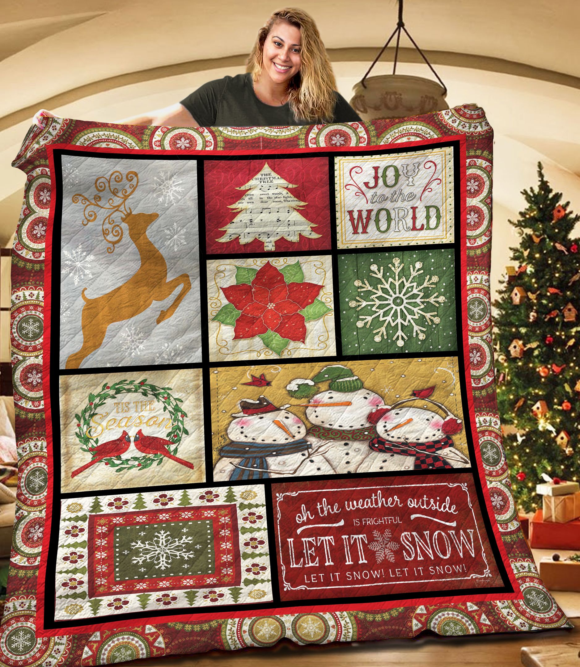 Christmas TNT121105NH Quilt Blanket