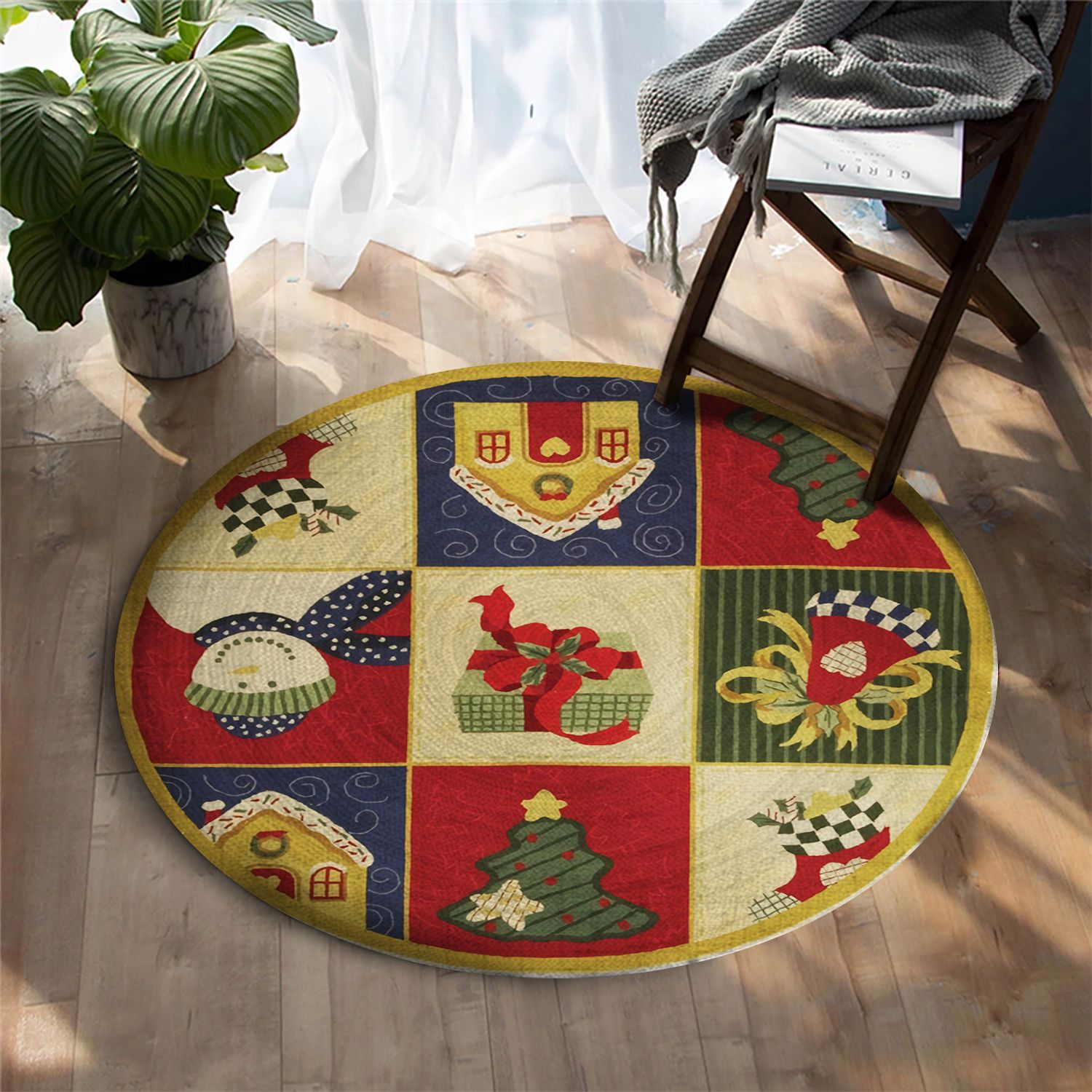 Christmas Round Carpet