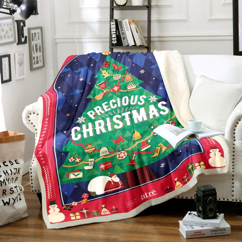 Christmas Tree Sherpa Fleece Blanket