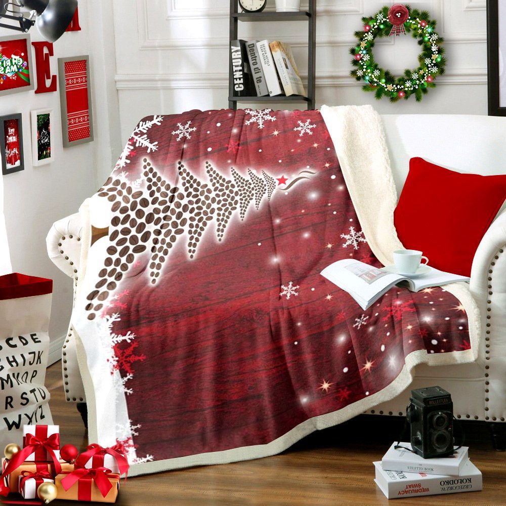 Christmas Tree Sherpa Fleece Blanket