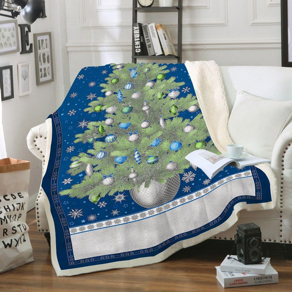 Christmas Tree Sherpa Fleece Blanket