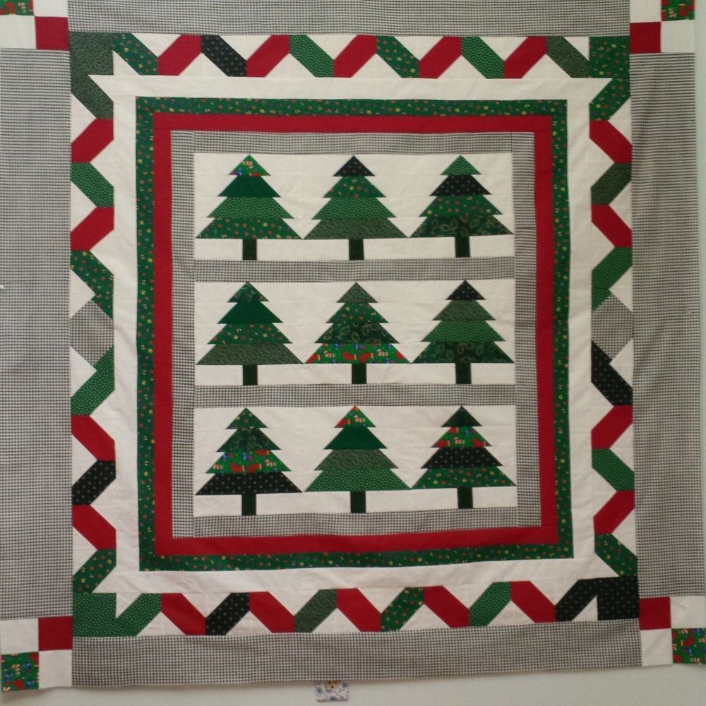 Christmas Tree CLA2110152Q Quilt Blanket