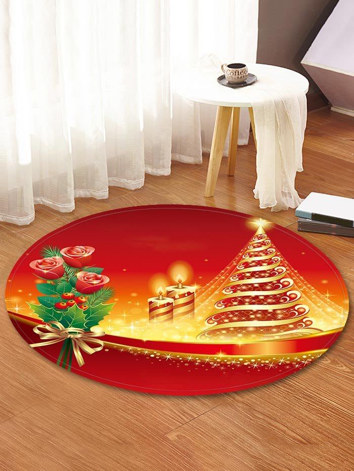 Christmas Tree Round Carpet