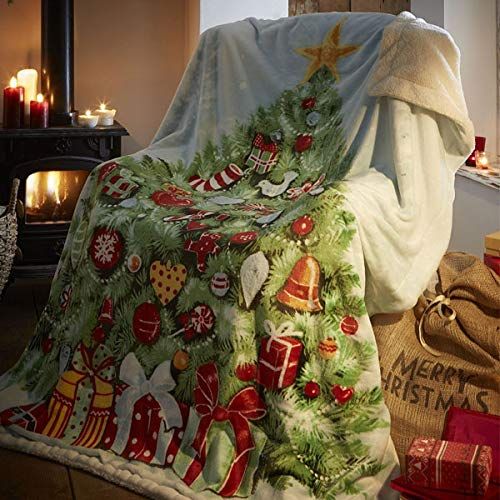 Christmas Tree Sherpa Fleece Blanket
