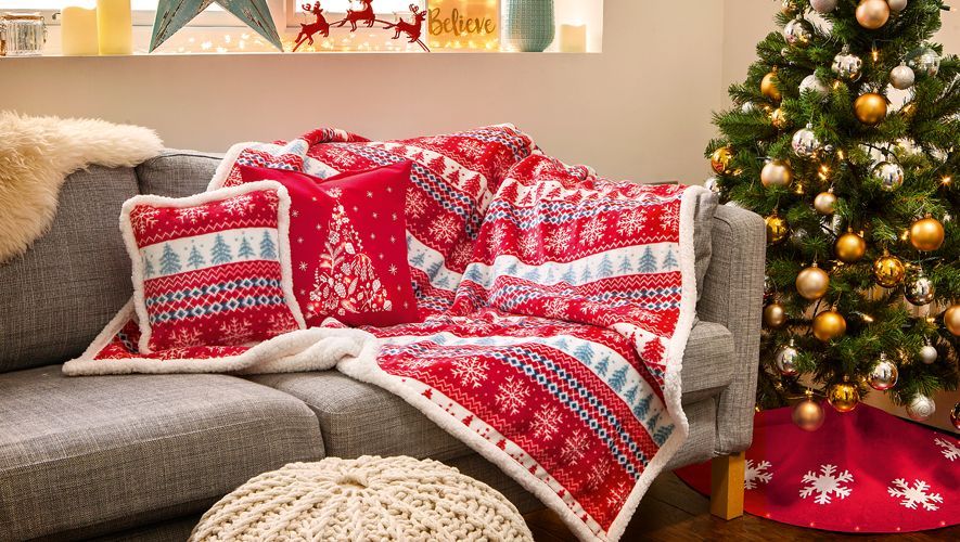 Christmas Tree Sherpa Fleece Blanket