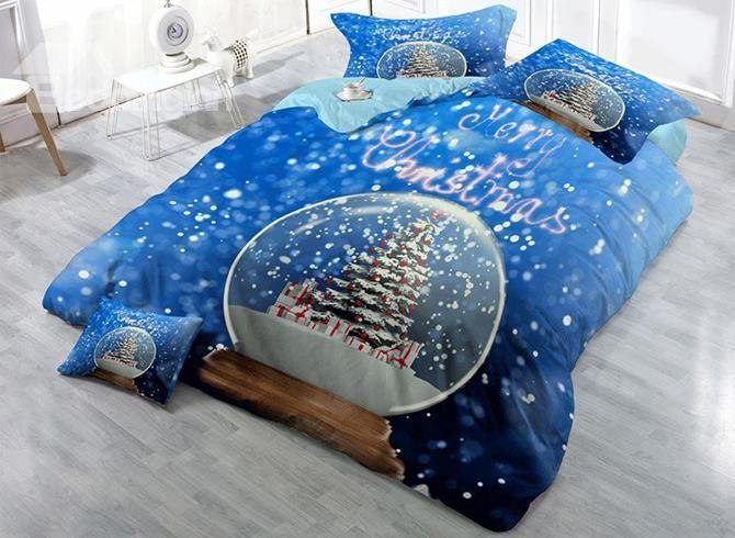 Christmas Tree Crystal Ball Bedding Set