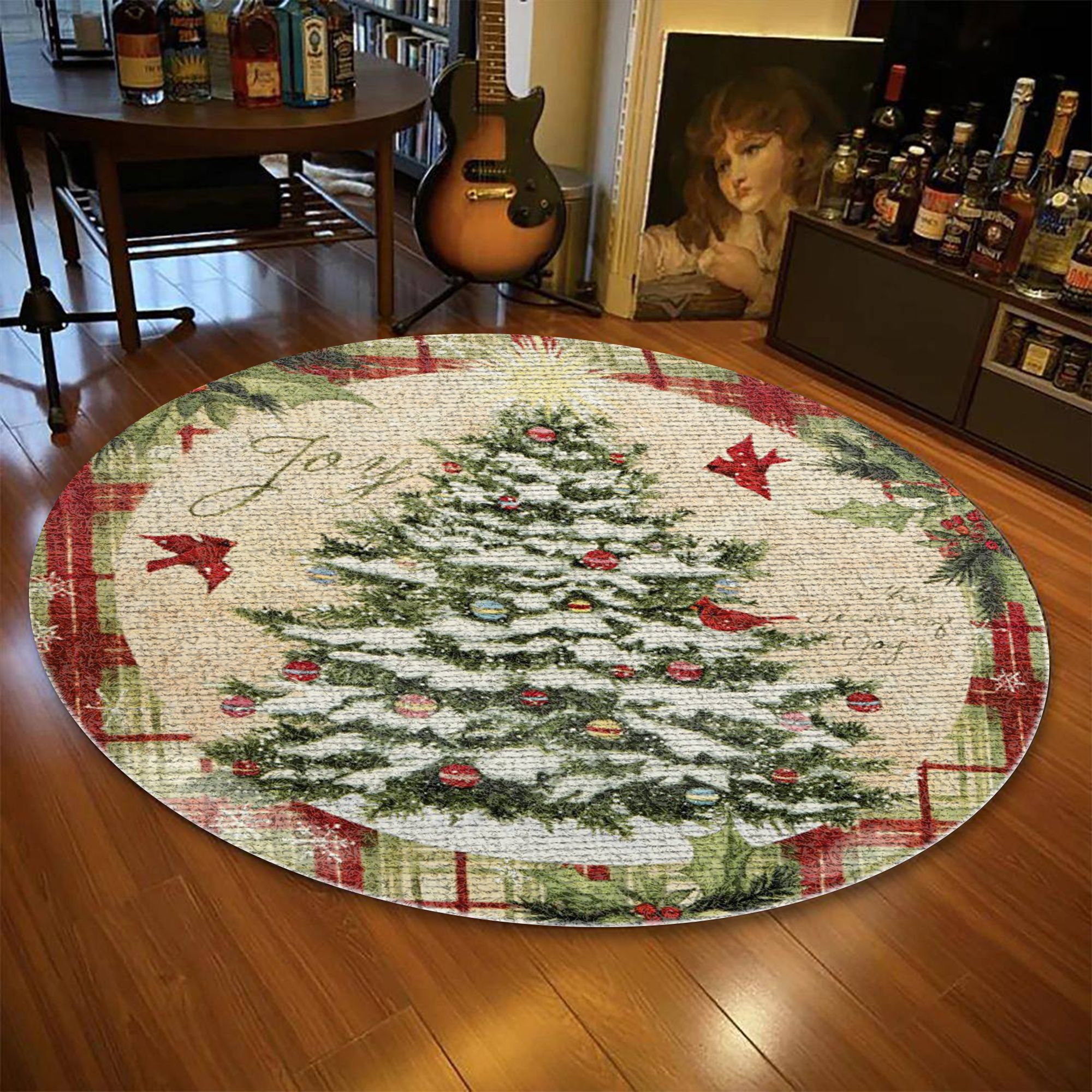 Christmas Tree Round Carpet