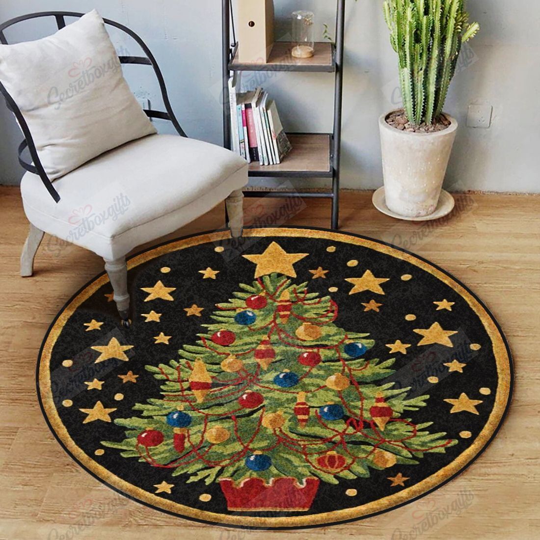 Christmas Tree Round Carpet